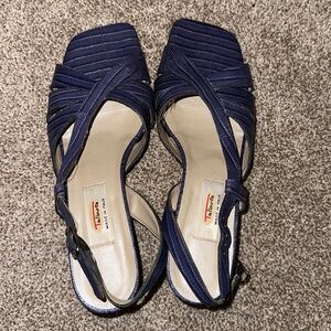 Talbots Purple Leather Heels Made in Italy